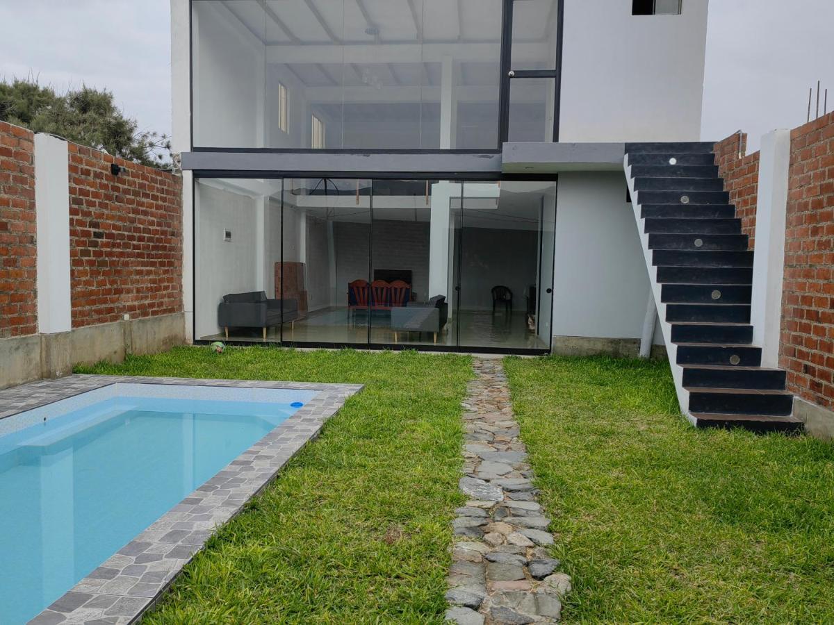 Casa De Playa Con Piscina Villa Ancon Eksteriør bilde